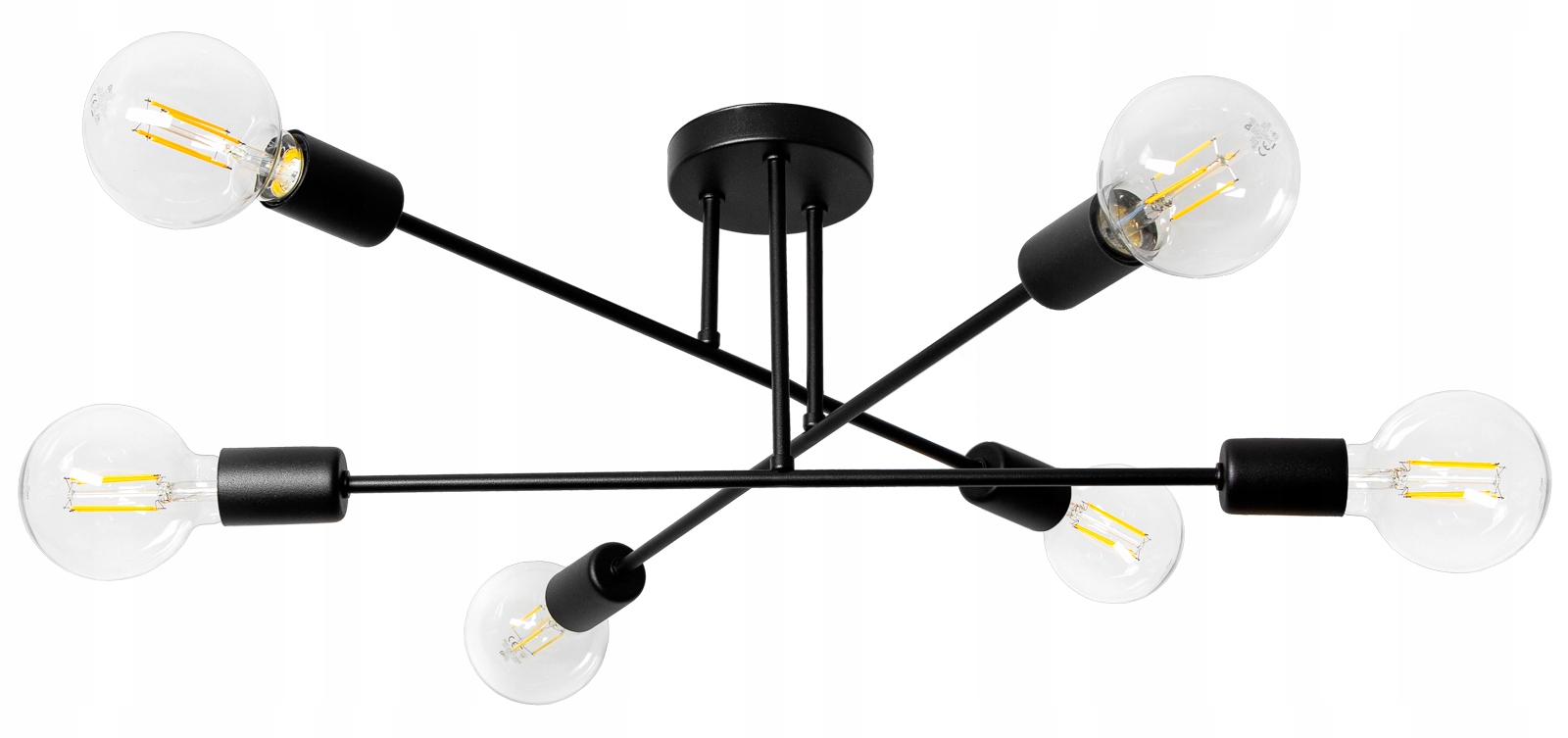

Lampa Sufitowa Plafon Żyrandol Loft Edison Led