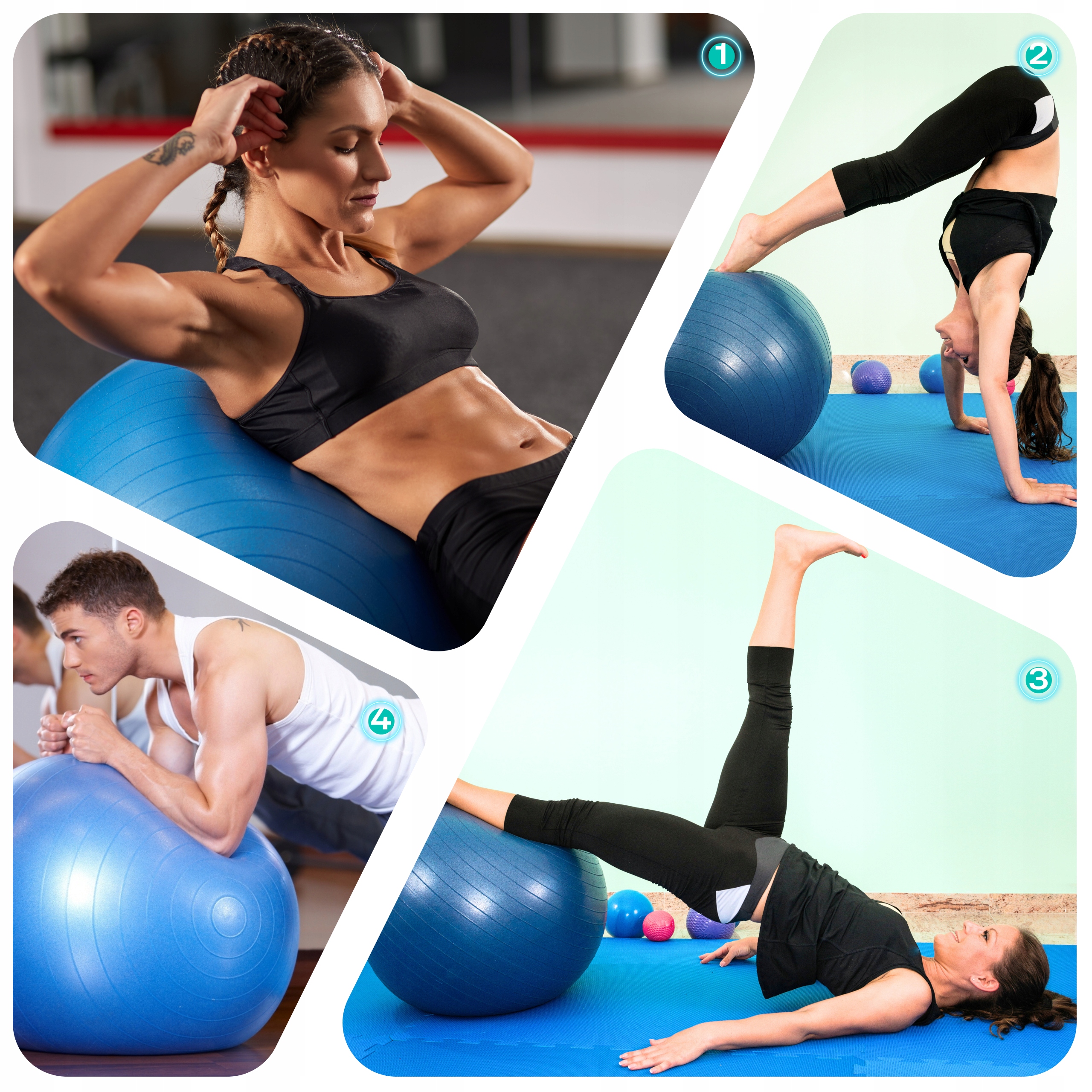 WYSOKIEJ JAKOŚCI PIŁKA REHABILITACYJNA DO ĆWICZEŃ SIEDZENIA GIMNASTYCZNA 65 Marka Revity