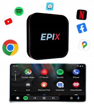 Bezdrôtový Apple Carplay Android Auto Netflix Youtube Adaptér Dual Wi-fi