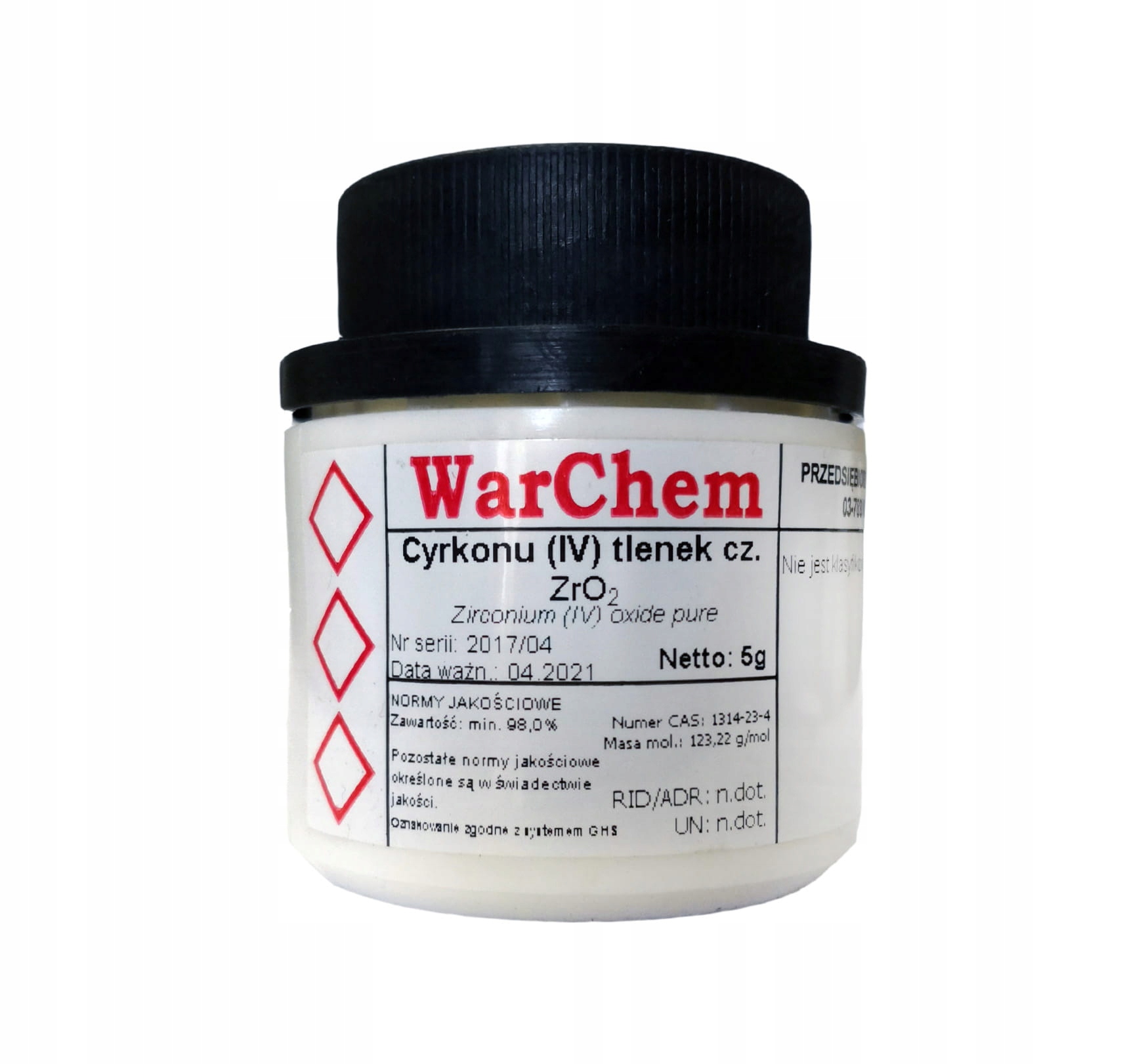 

Tlenek Cyrkonu (IV) czysty 5g