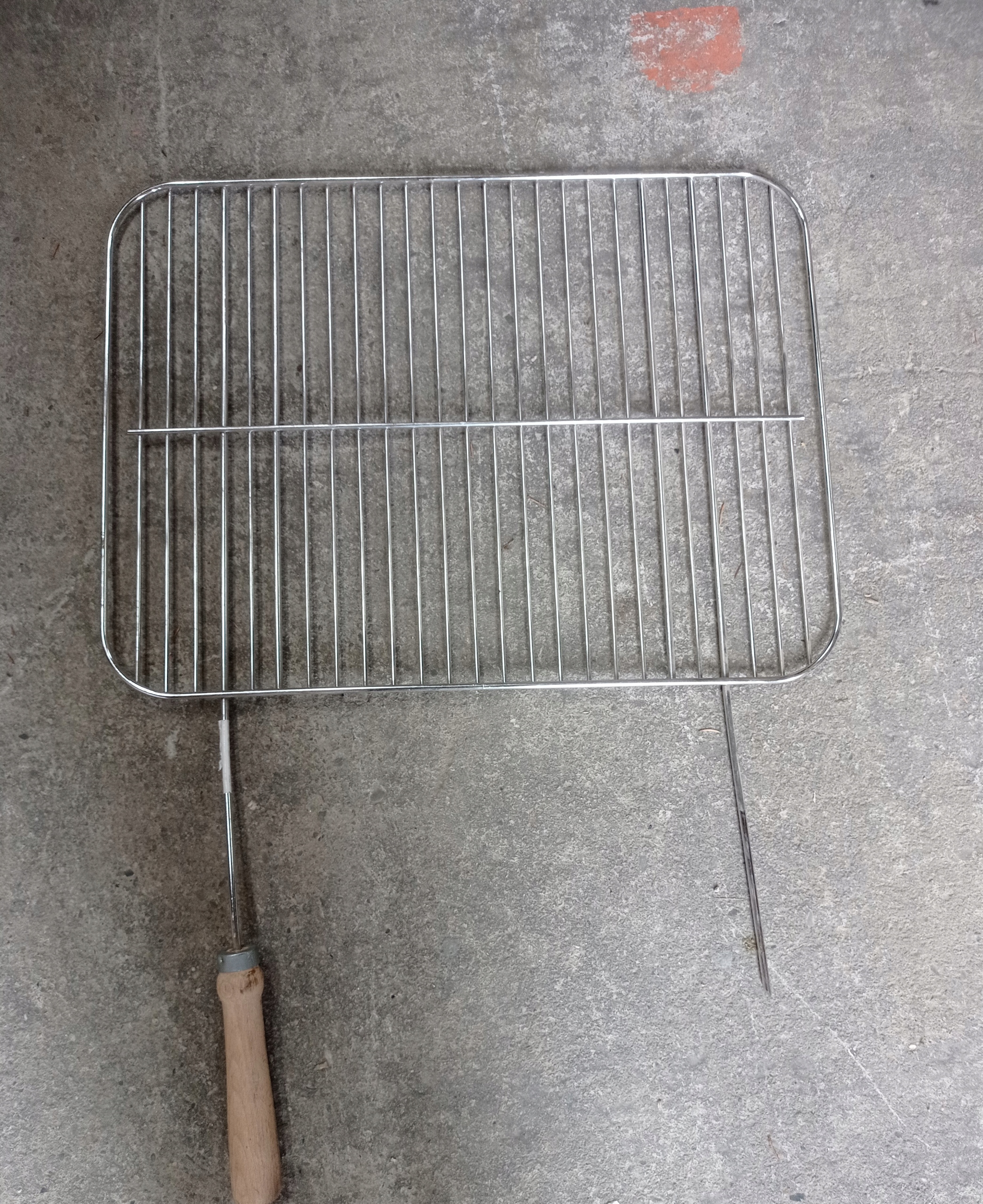 Ruszt CHROMOWANY grill z rączkami 51,5x38 PRZECENA