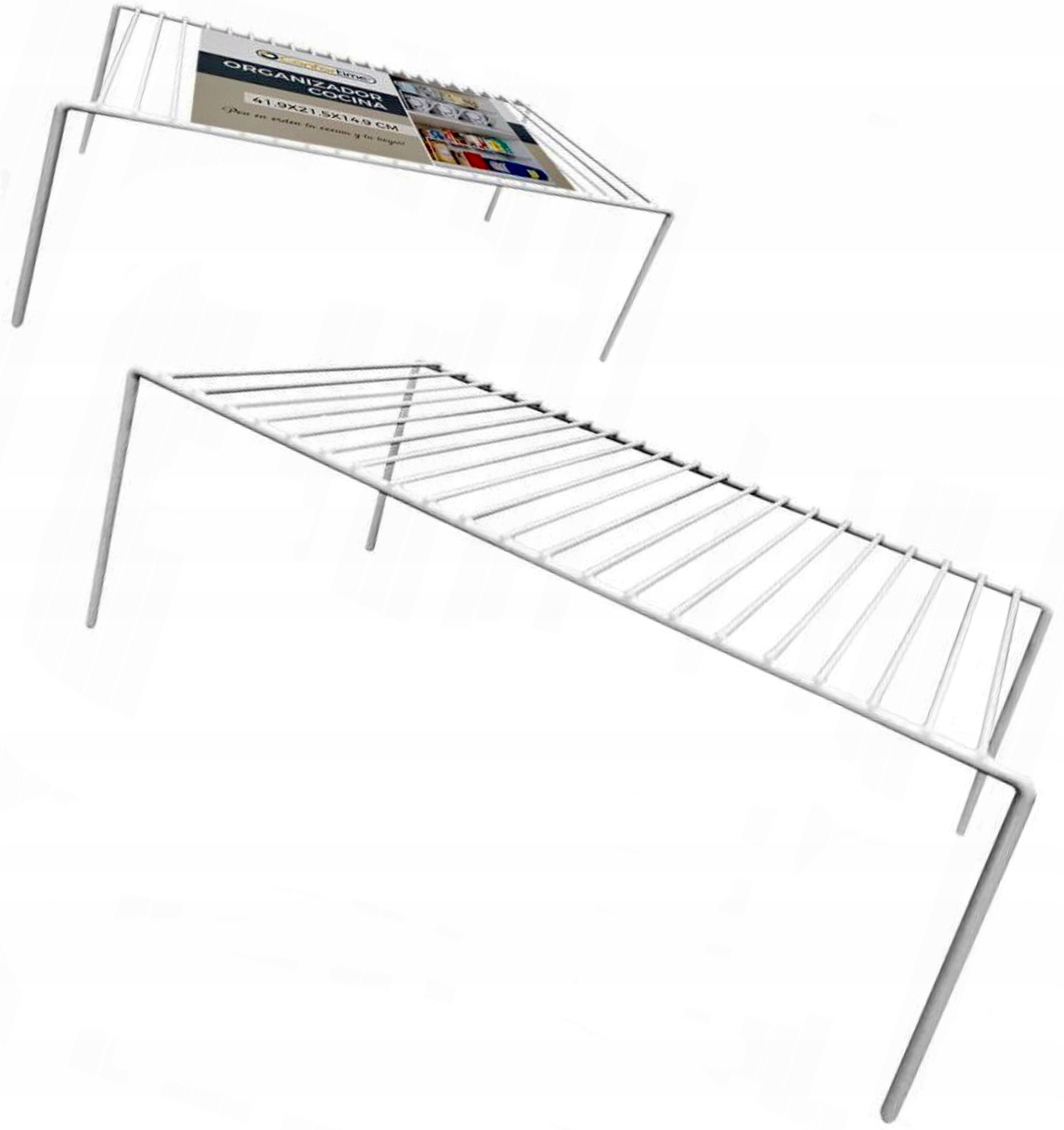 

Półka Stalowa Kuchenna biała Organizer Stojak