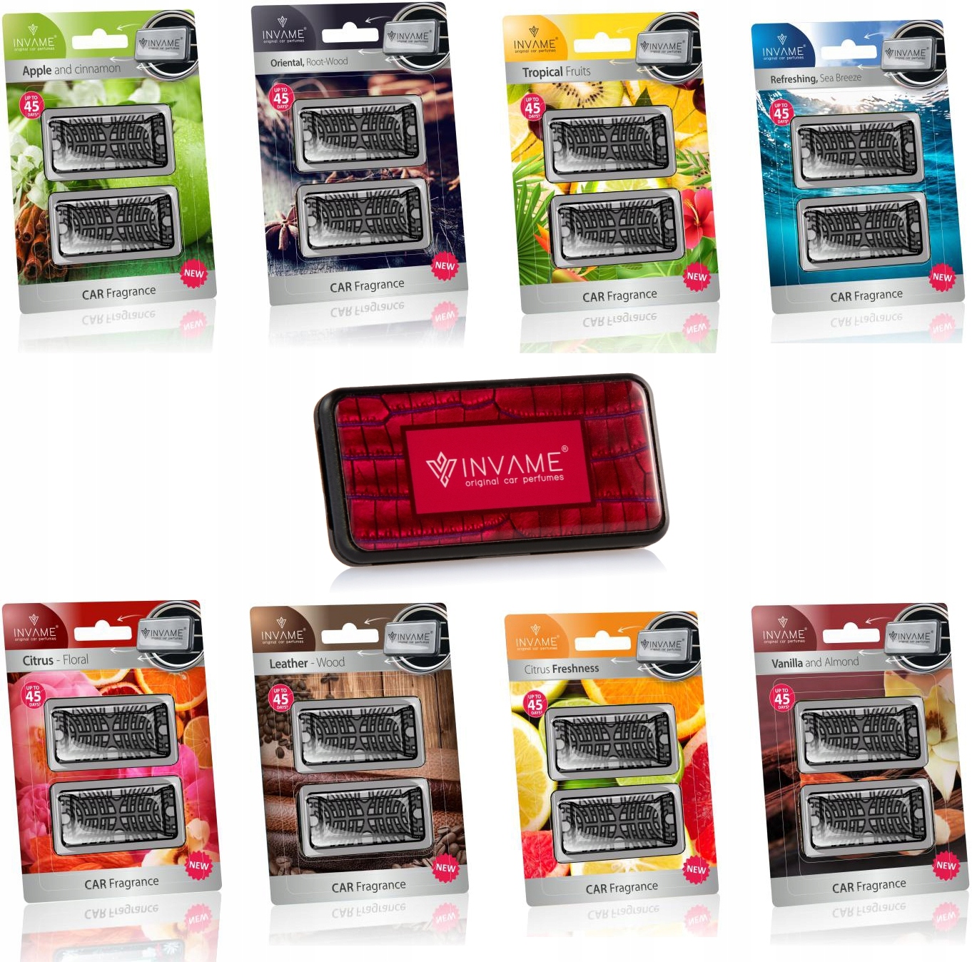 INVAME SOLID Tropikalne Owoce ZAPACH SAMOCHODOWY Rodzaj do kratki nawiewu