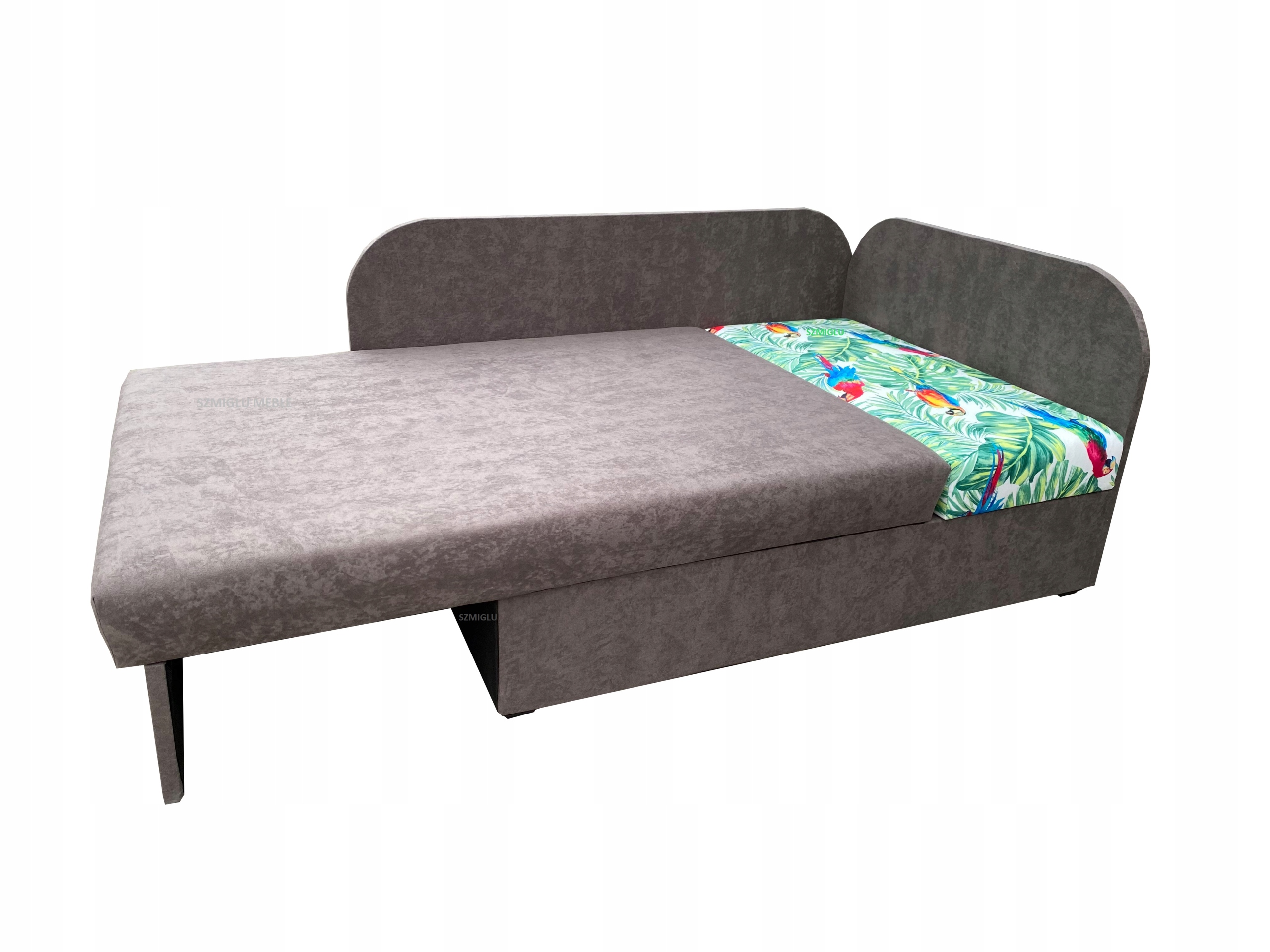 NAROŻNIK ŁÓŻKO DZIĘCIĘCE Z MATERACEM POJEMNIK SOFA FLAMING SOWA Kolekcja Kubuś