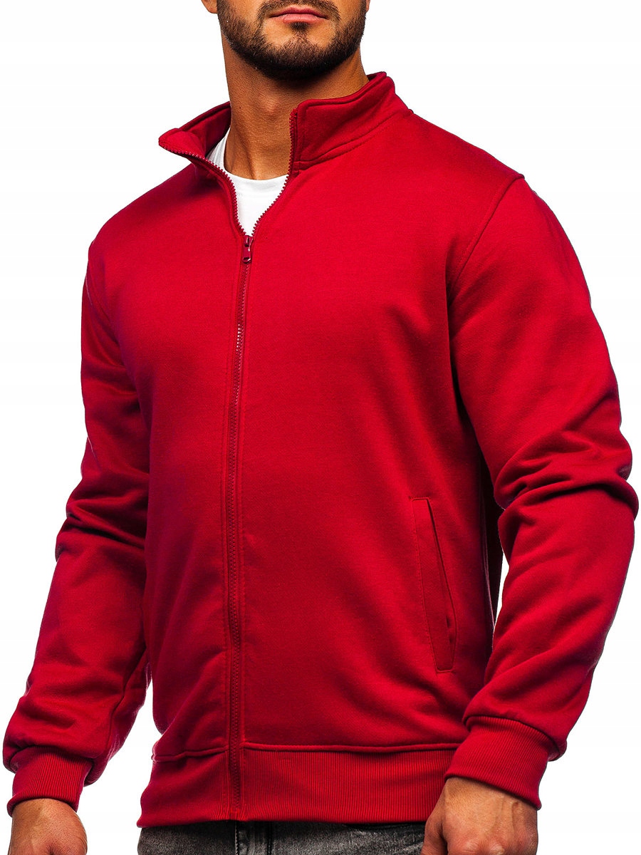 

Bluza Męska Rozpinana Bordowa B2002 Denley_l