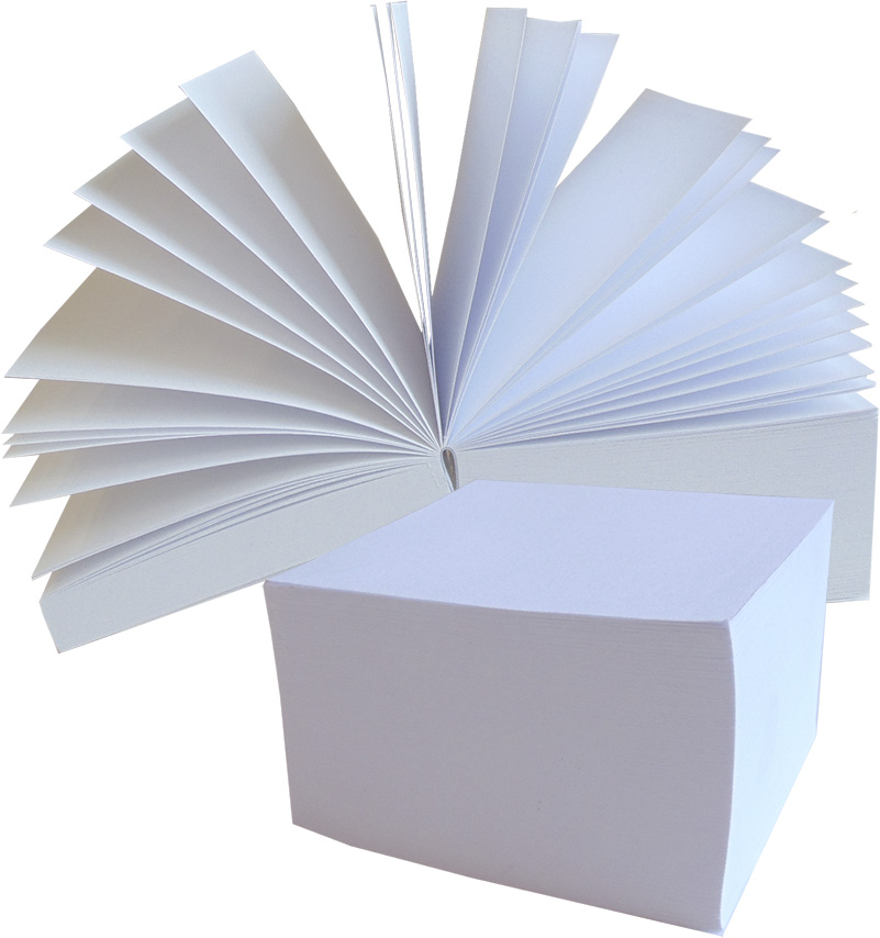 

Notes kostka klejona, biała