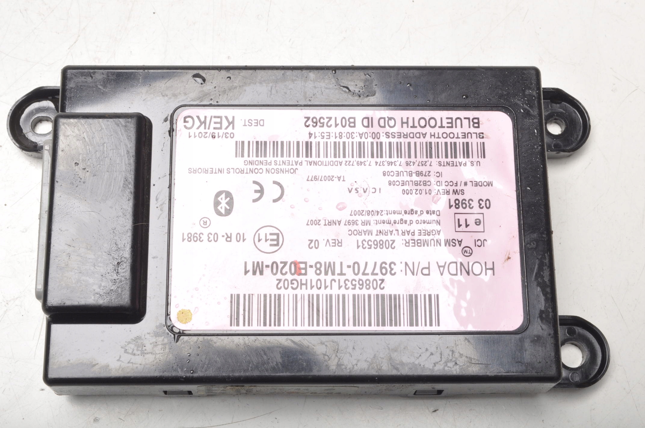 HONDA INSIGHT II модуль BLUETOOTH 39770-TM8-E020-M1
