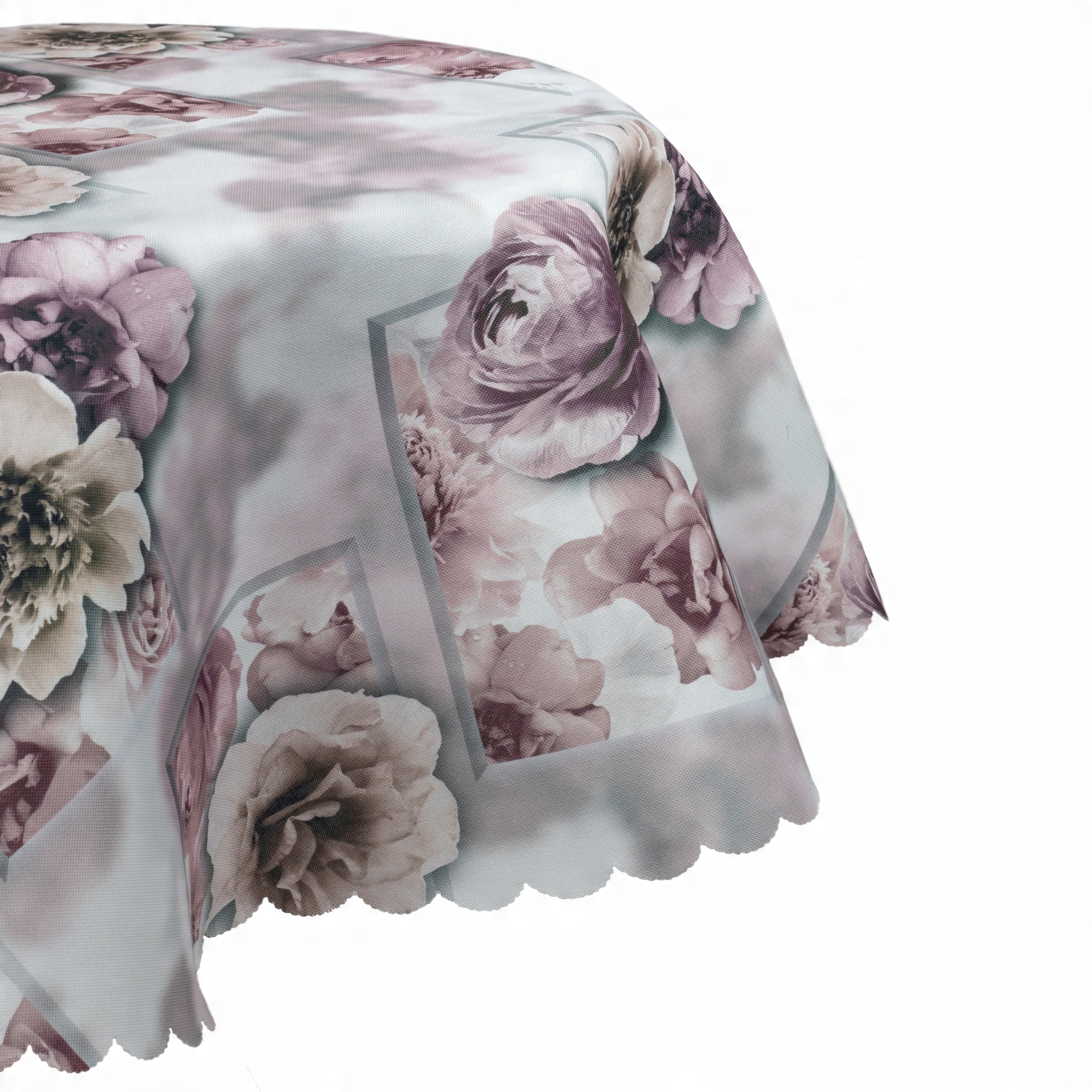 

Obrus Plamoodporny Owalny Piwonie 140x220 owal