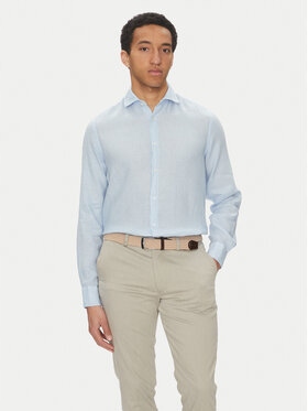 paul shark Męskie Koszula PAUL&SHARK-25413180CF 904 Light Blue Błękitny