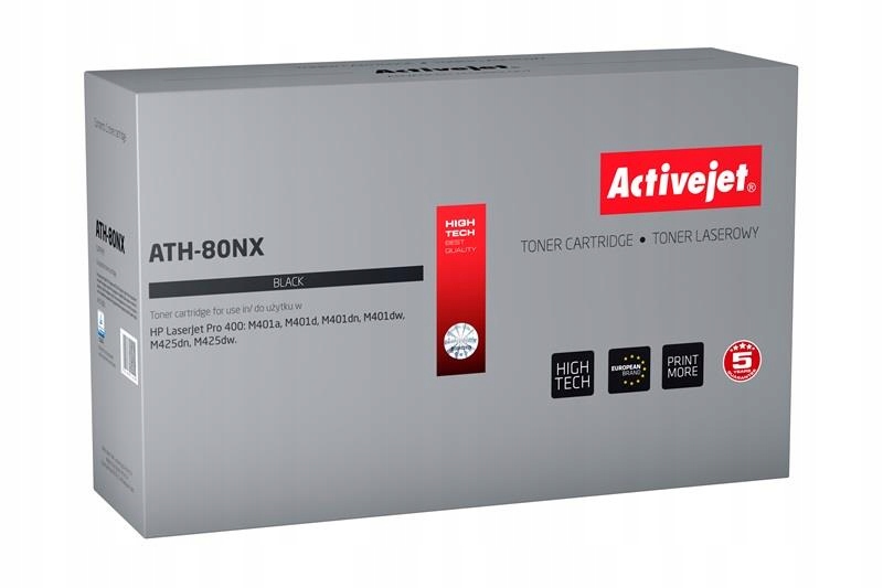 

Toner Activejet Hp ATH-80NX 80X CF280X M401 M425DN