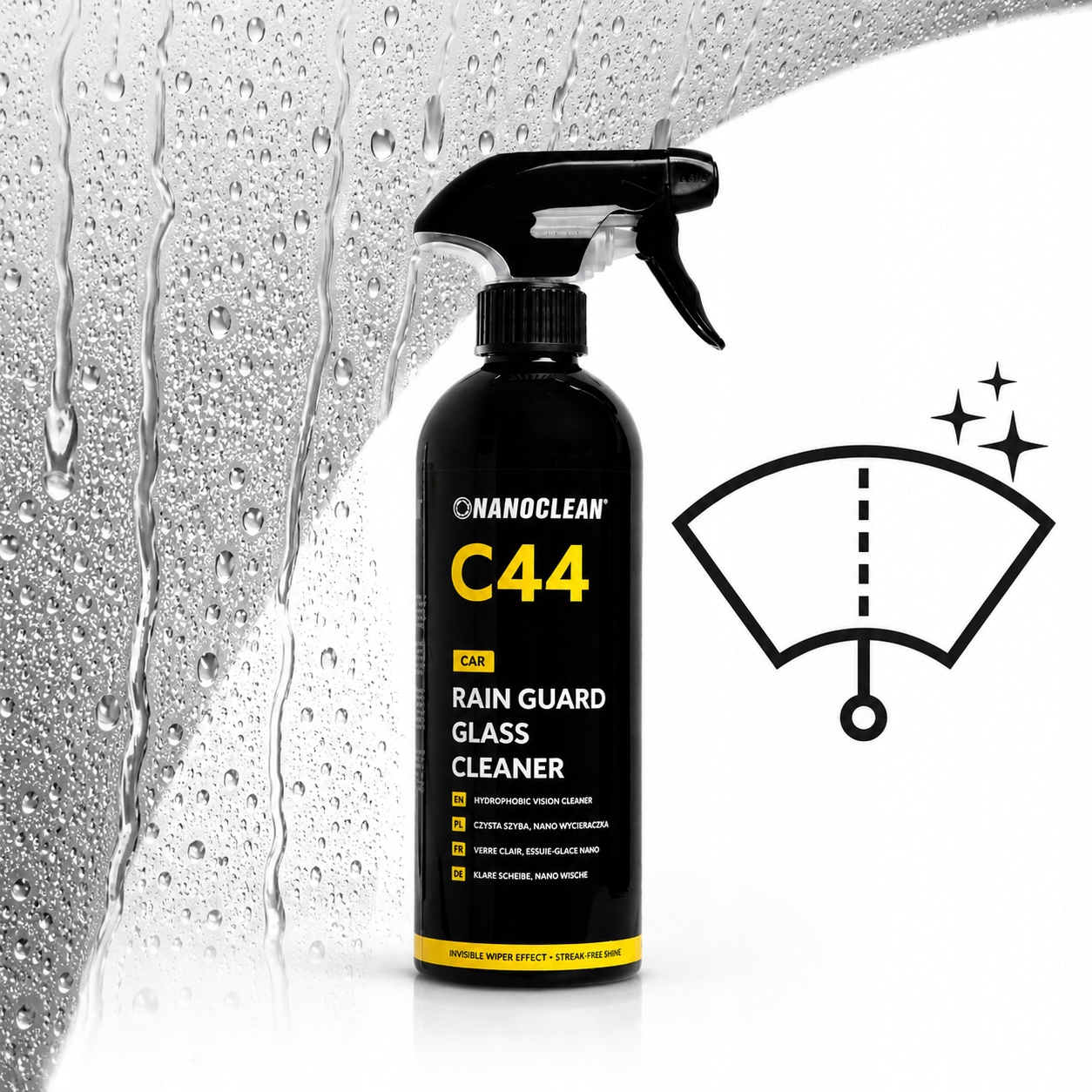 Niewidzialna Wycieraczka do Szyb Samochodowych C44 Rain Stop Glass Clean