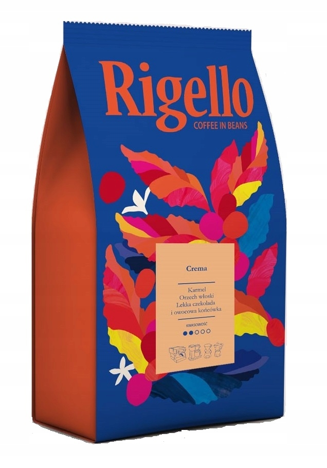 Káva Rigello Crema Sametová 1000 g Arabika