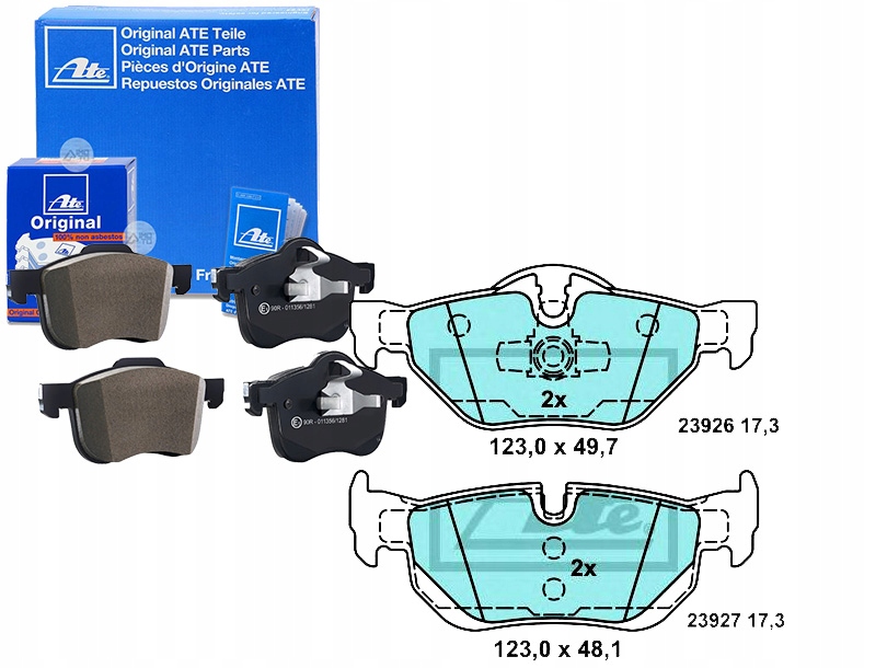 Brzdové Destičky Bmw Zadní 1 3 X1 2,0-3,0 04-15 Cera Asistent Kolize #34