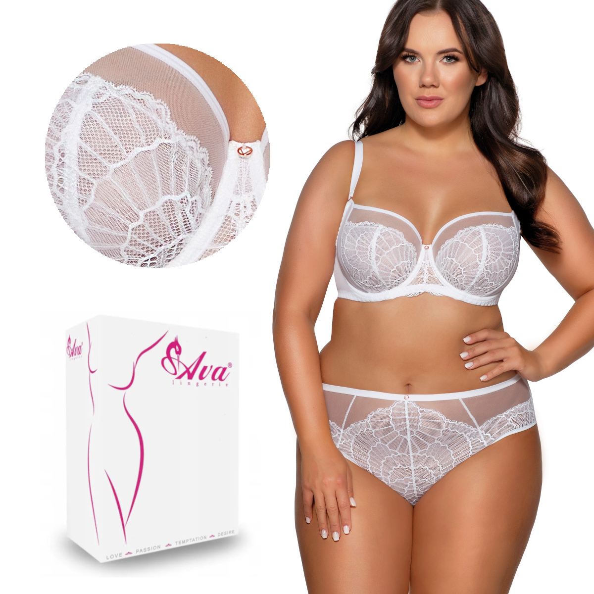 Podprsenka Soft Side Support Av 2109 měkká bílá 100F