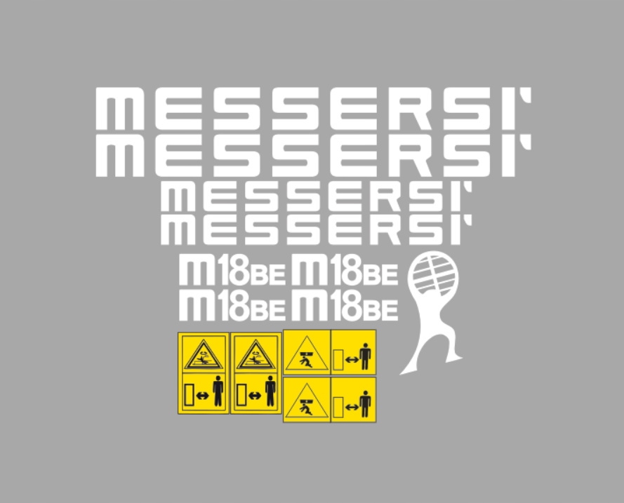 Samolepky s nálepkou Massersi M18BE