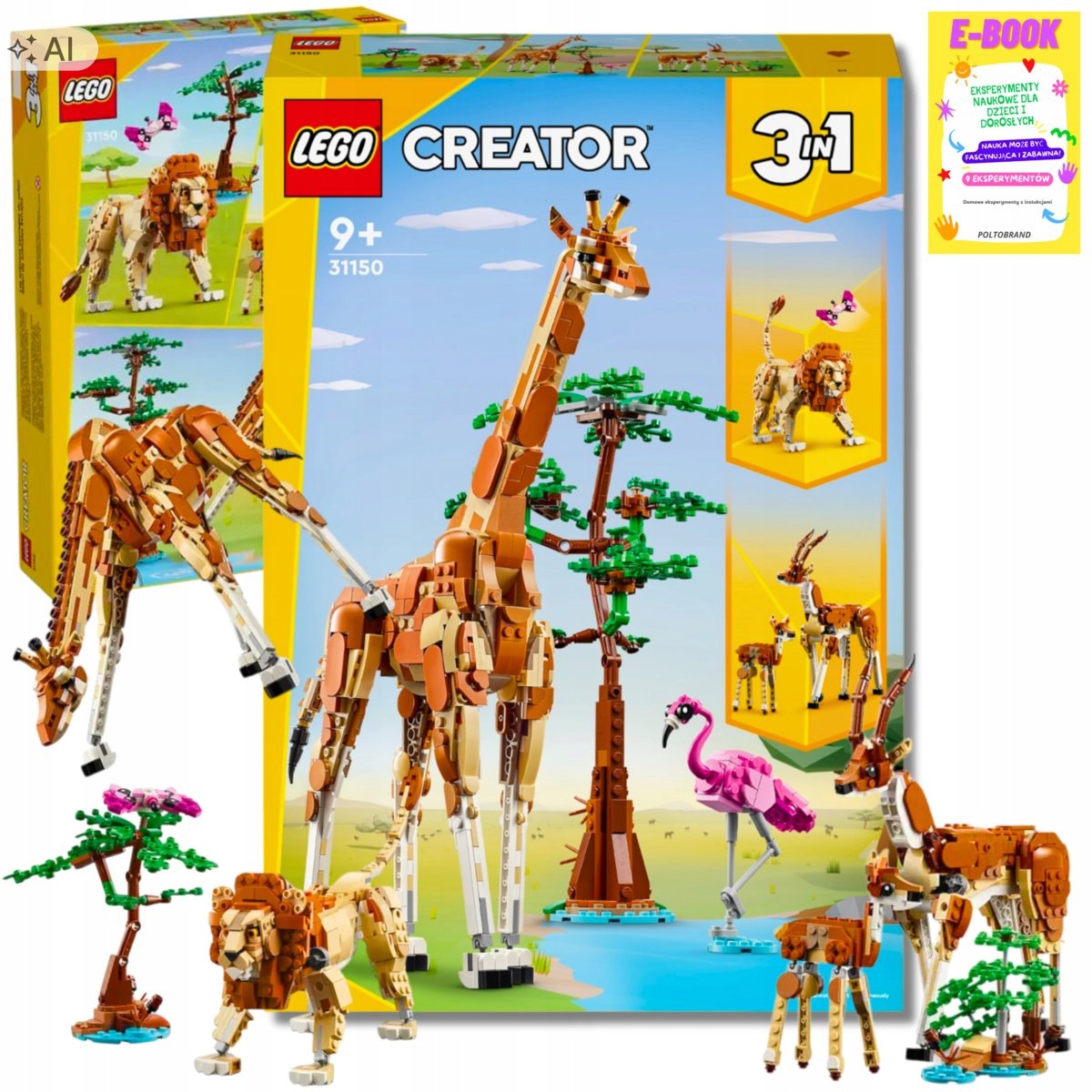 Lego Zwierzęta Creator 3w1 Dzikie Safari Żyrafa Dla Dziecka Ebook