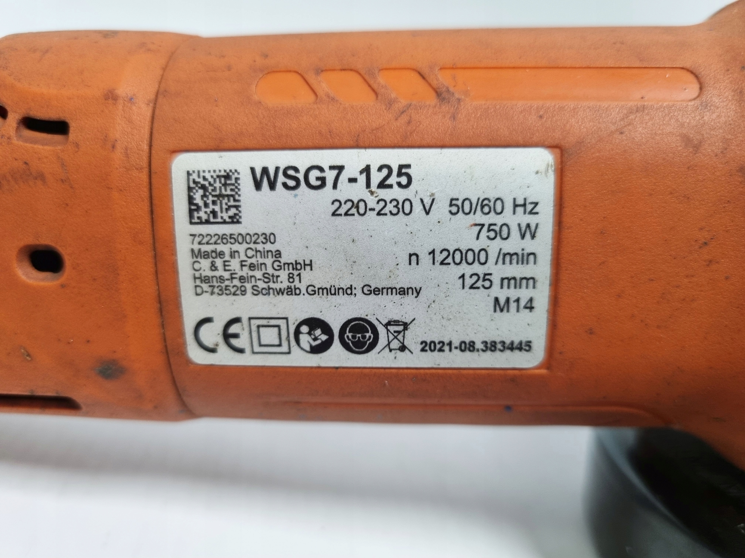 Szlifierka Fein WSG7-125 Marka Fein