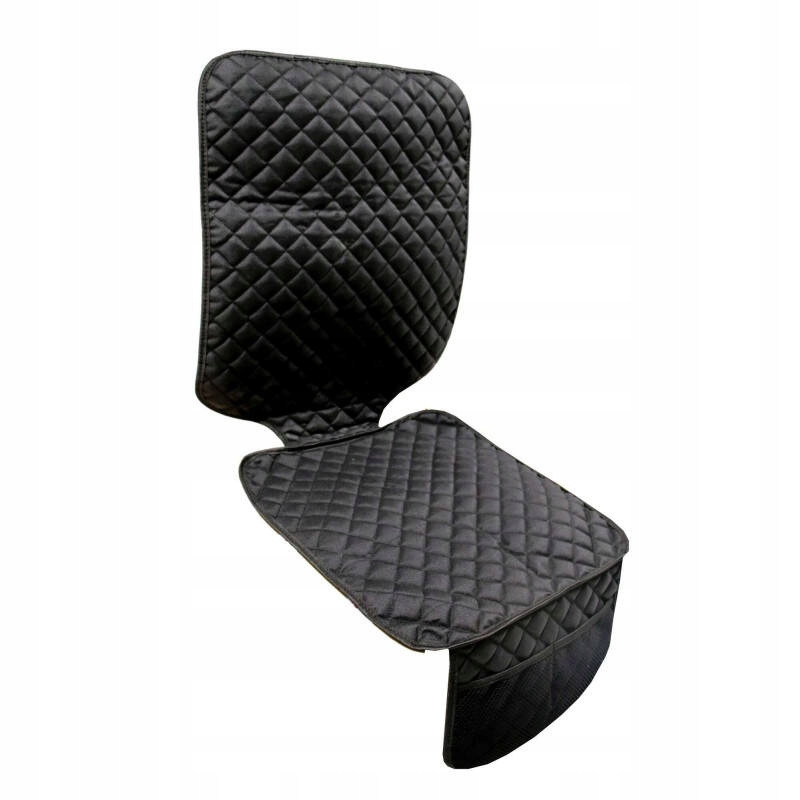 Mata ochronna czarna kodura do fotela samochodowego