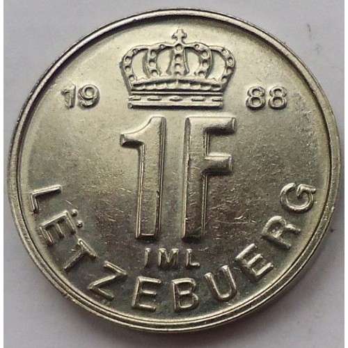 Luksemburg 1 frank 1988