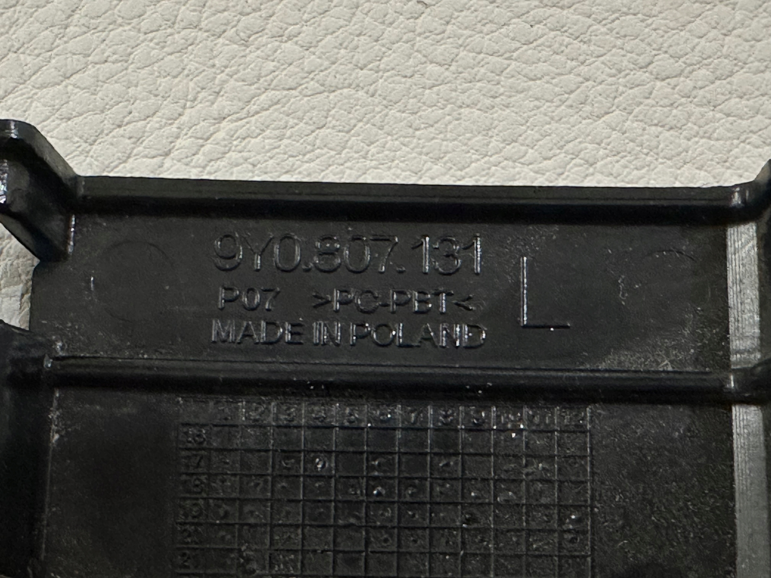 PORSCHE CAYENNE SUPPORT PLAQUE CAPTEUR 9Y0807131