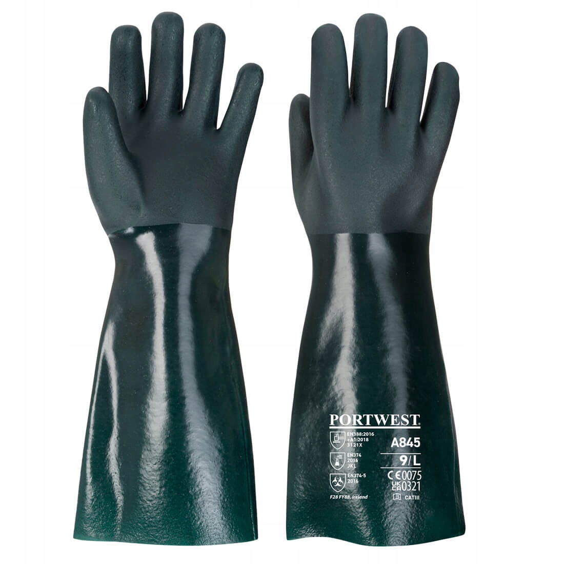 

Rękawice chemiczne z Pcv Portwest A845 XL 45 cm