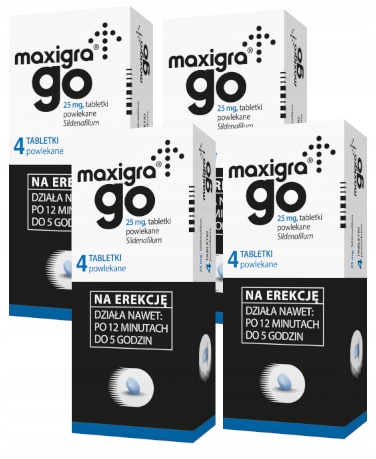 Maxigra Go erection medicine potency 4 x 4 tab.