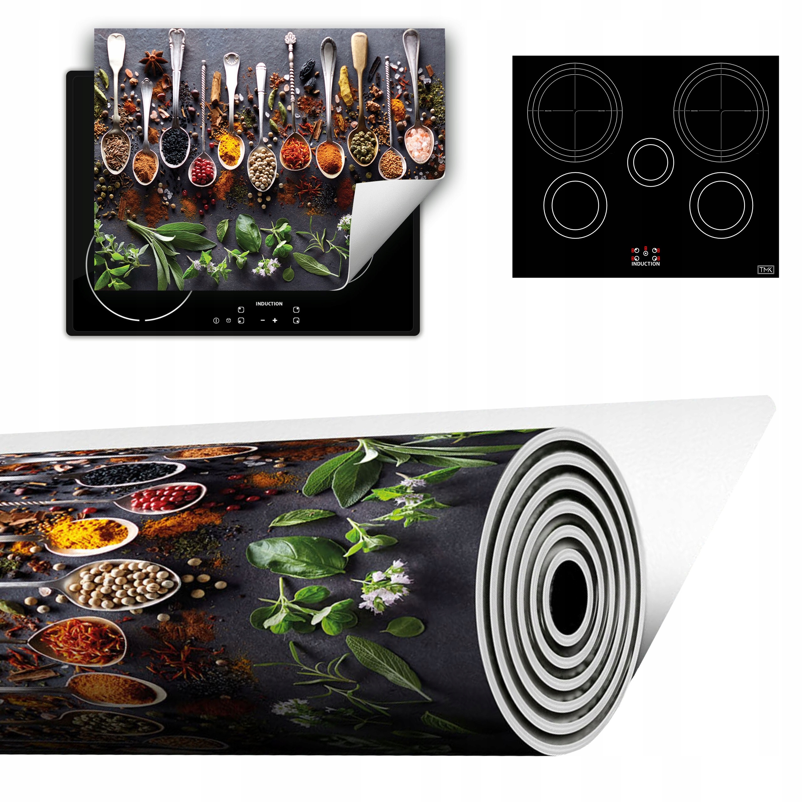 Vinylová Podložka Do Kuchyně Více Místa 70x52 lžíce koření