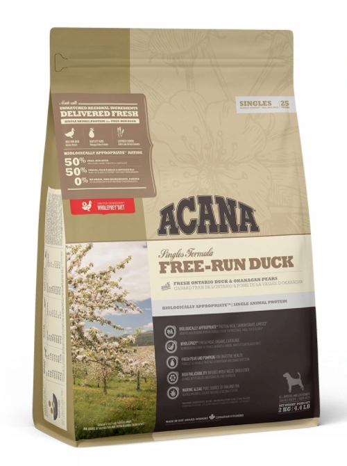 Levně Suché krmivo pro psa Acana free-run duck dog 2 kg