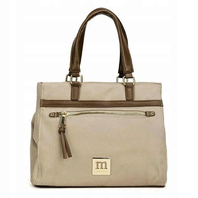 Sportowa Torebka Kuferek Monnari BAG1360-015 Beżowa Kolekcja Wiosna 2026