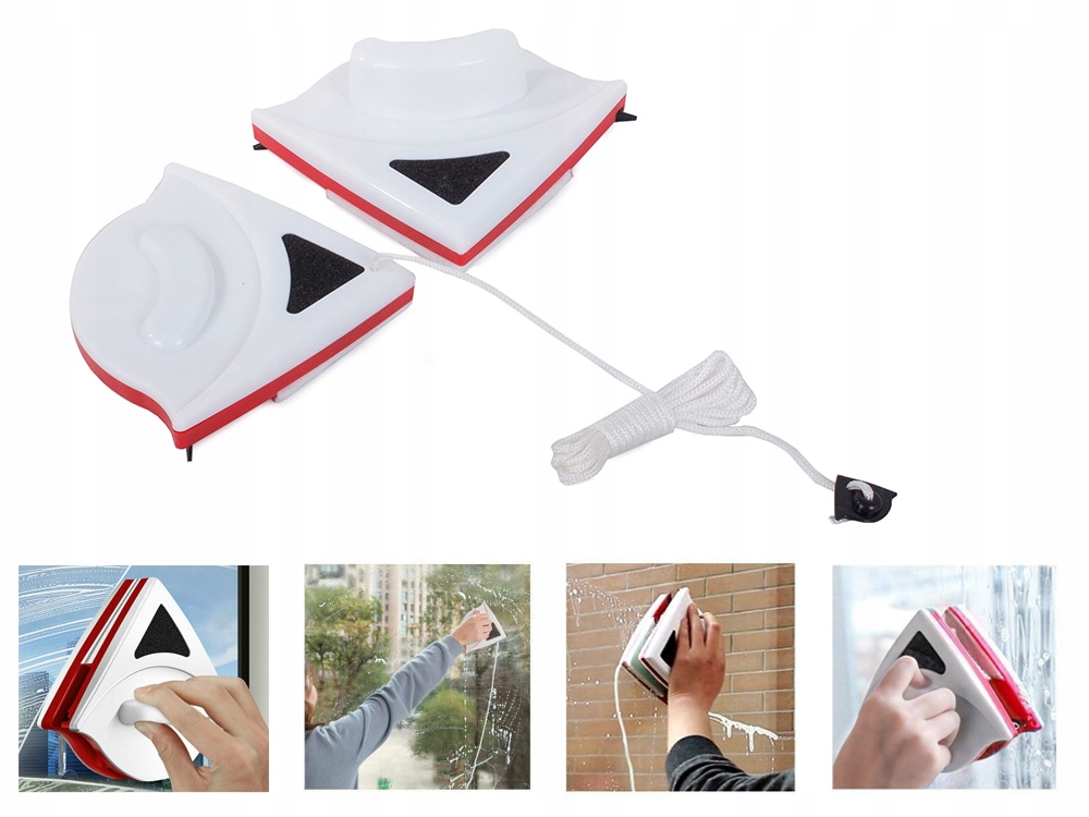 MYJKA DO MYCIA OKIEN SZYB DWUSTRONNA MAGNETYCZNA Maksymalna szerokość ściągaczki 16 cm