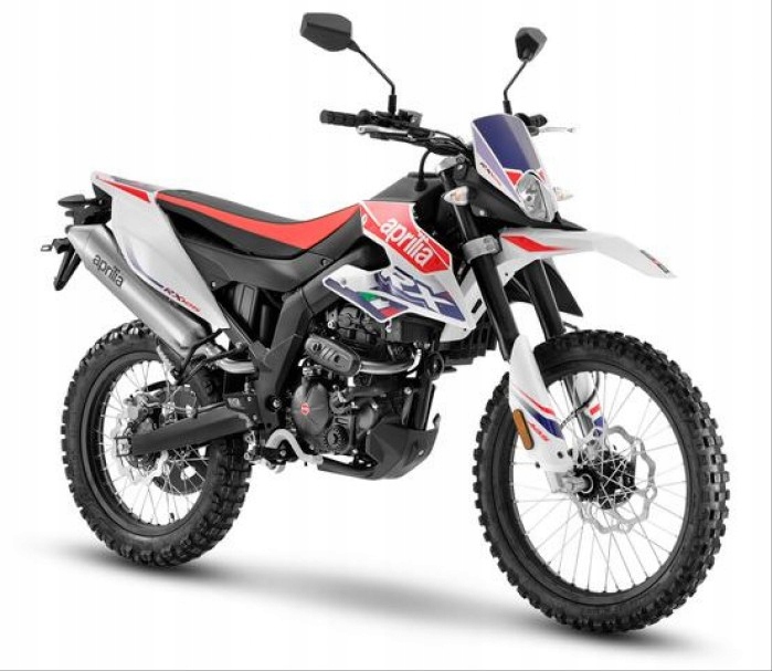 2021 - Aprilia RX 125 2018-21 наклейки шпон шаблон белый