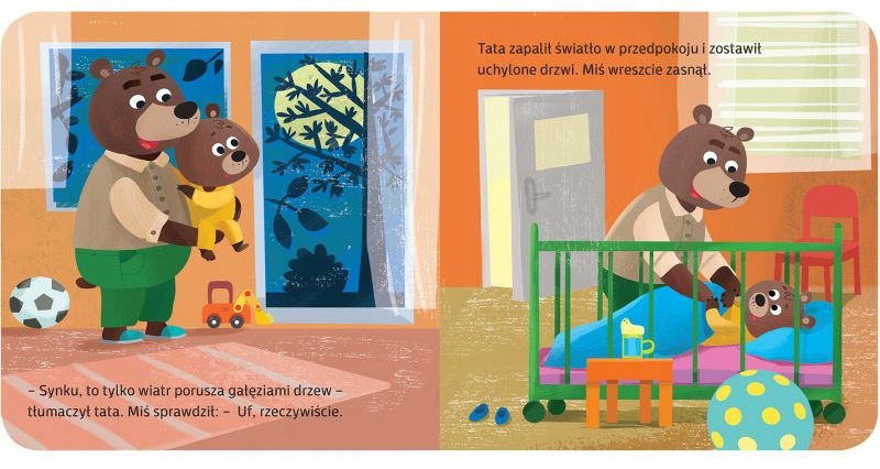 KSIĄŻECZKA KARTONOWA MAŁY MIŚ NIE CHCE SPAĆ Stan opakowania oryginalne