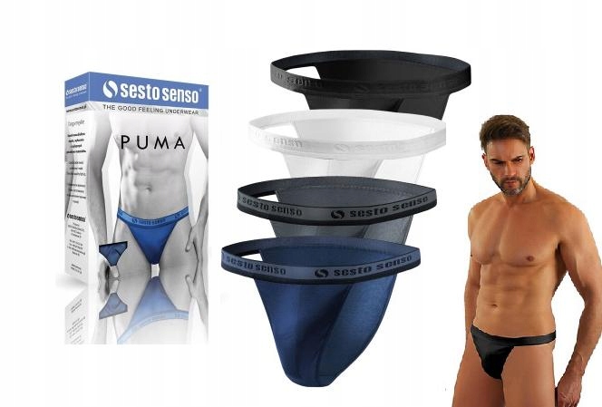 

Slipy Sesto Senso Puma Tanga 4 kolory, 4Pack, M