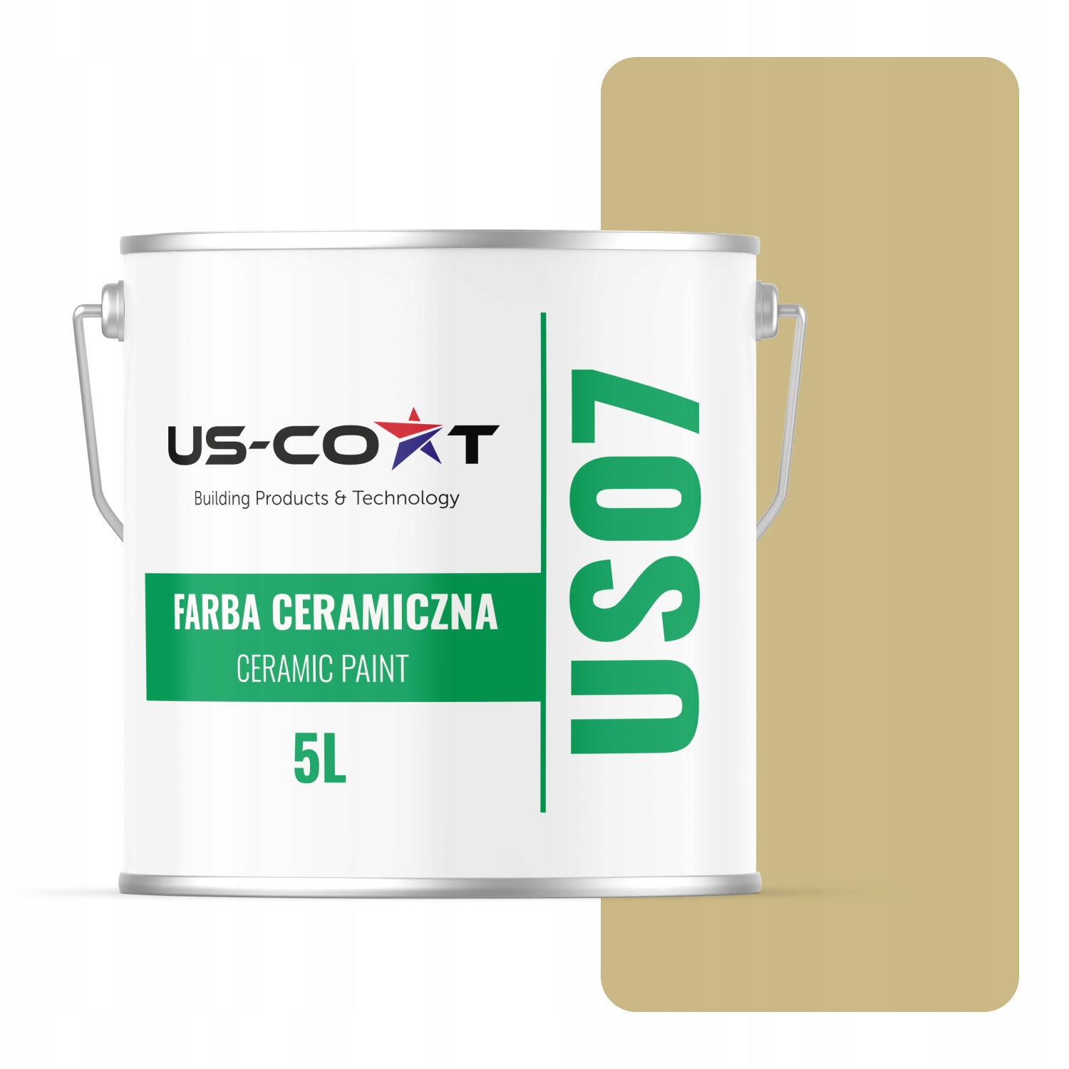 Keramická Farba Na Stenu Zhnitá Zelená H2348 5L Matná Na Steny Stropov