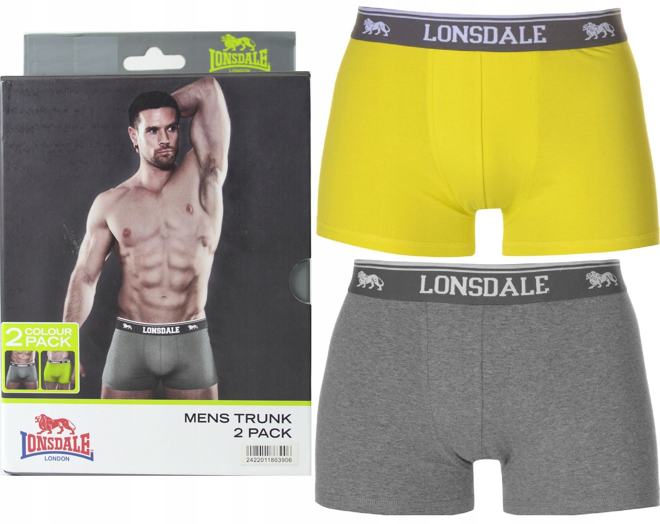 

2x Bokserki Męskie Lonsdale Bawełna majtki #M