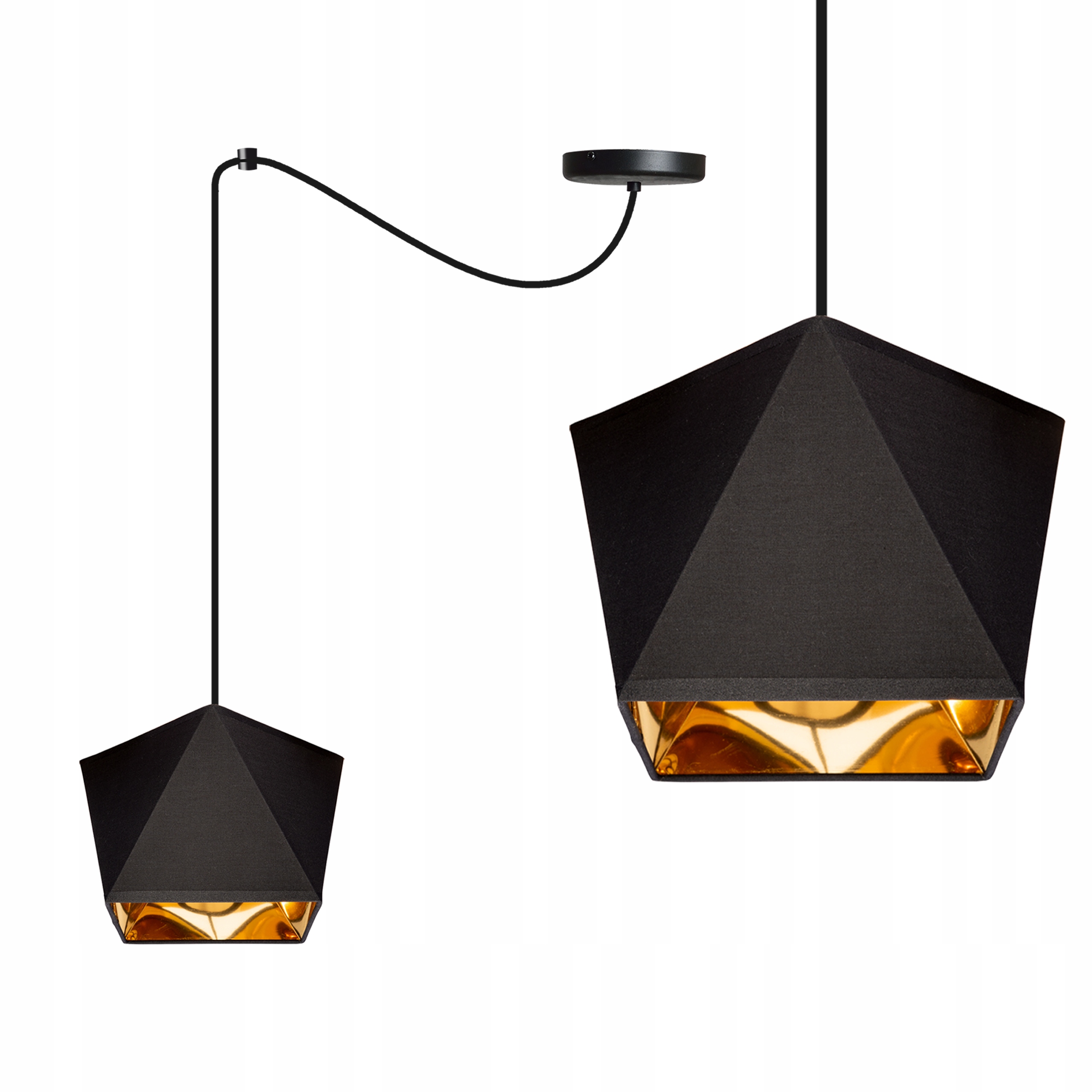 

Lampa Wisząca Sufitowa Żyrandol Loft Złoty Pająk