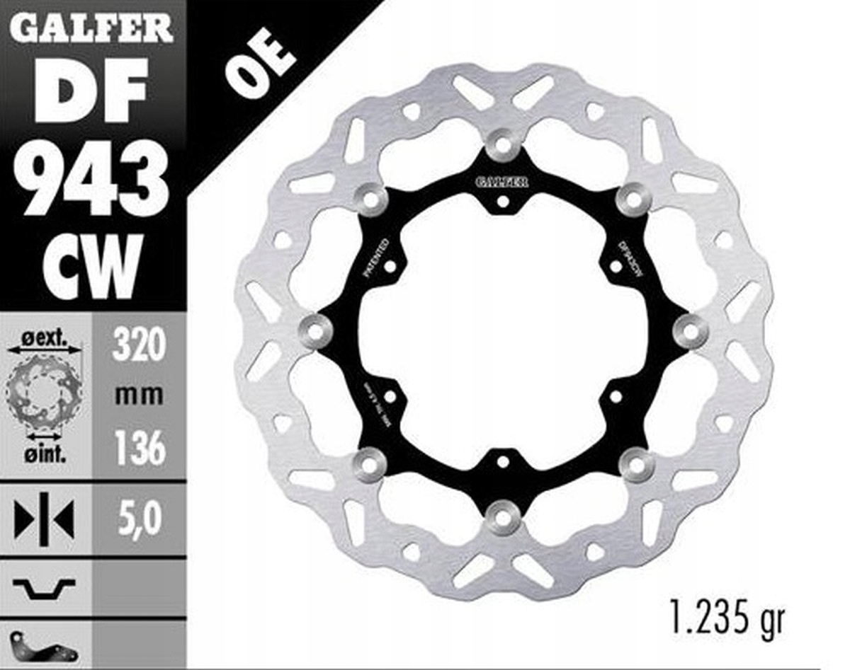 Galfer Predný Brzdový Kotúč Ktm 790R Adventure '19-'22 890R/L Adventure '