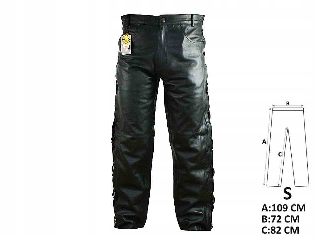 SPODNIE MOTOCYKLOWE SKÓRZANE NAL-692 S