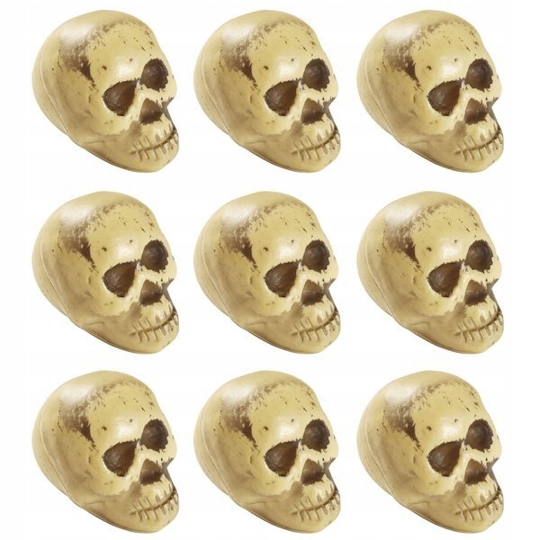

Zestaw Czaszek Na Halloween Dekoracja Beżowa