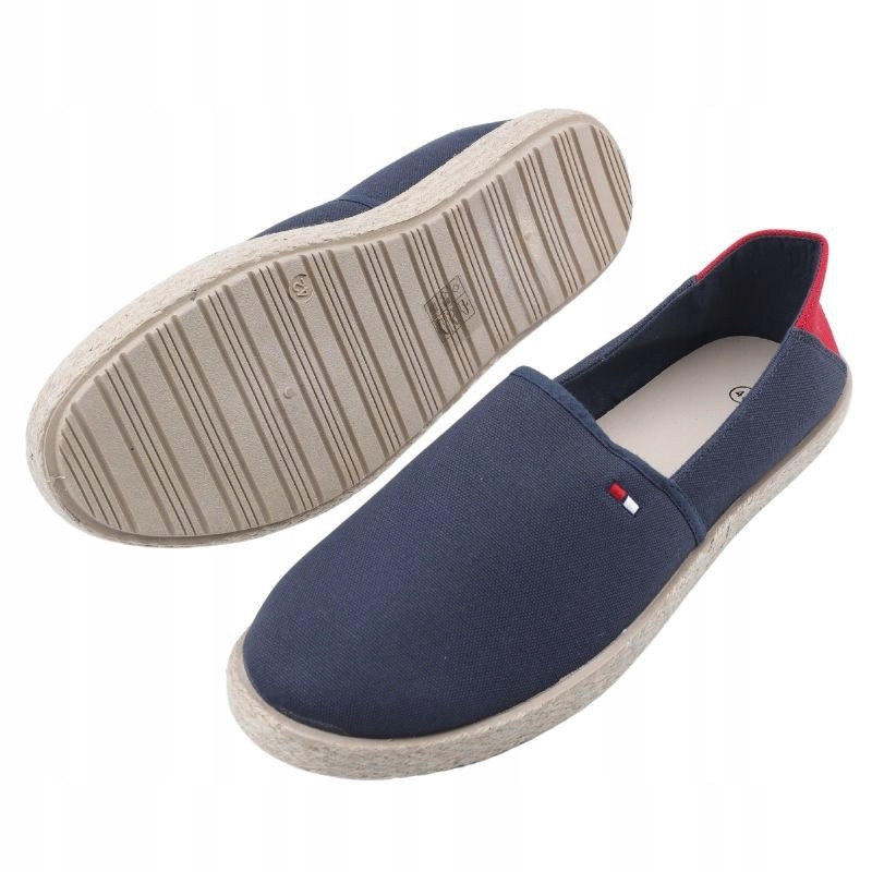 ESPADRYLE MĘSKIE TENISÓWKI TRAMPKI WSUWANE PŁASKIE Oryginalne opakowanie producenta pudełko