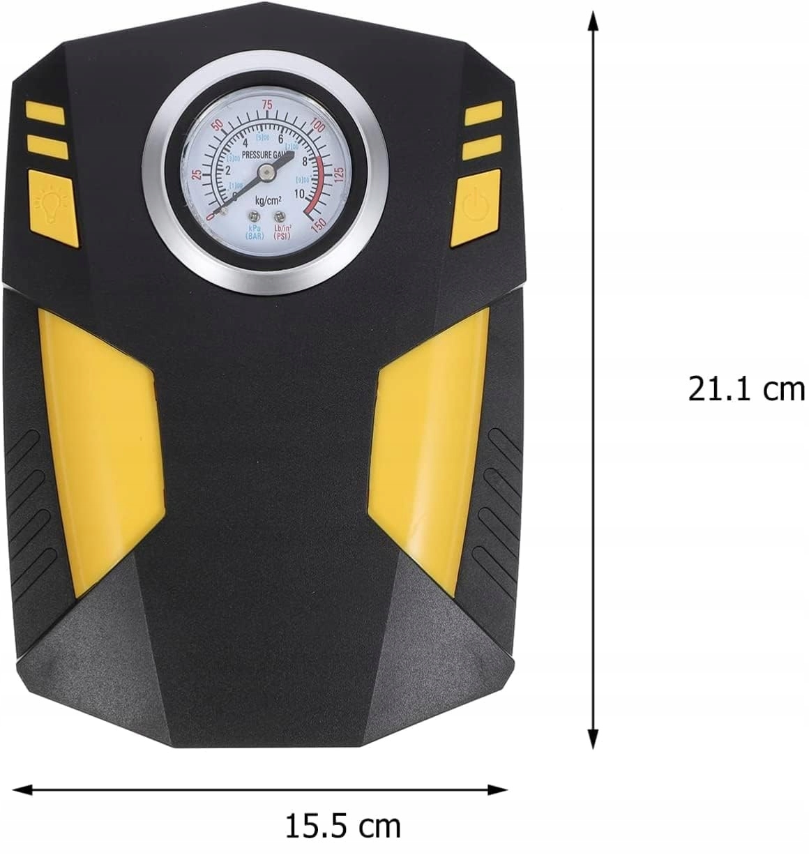 KOMPRESOR SAMOCHODOWY POMPKA SPRĘŻARKA Z MANOMETREM 12V