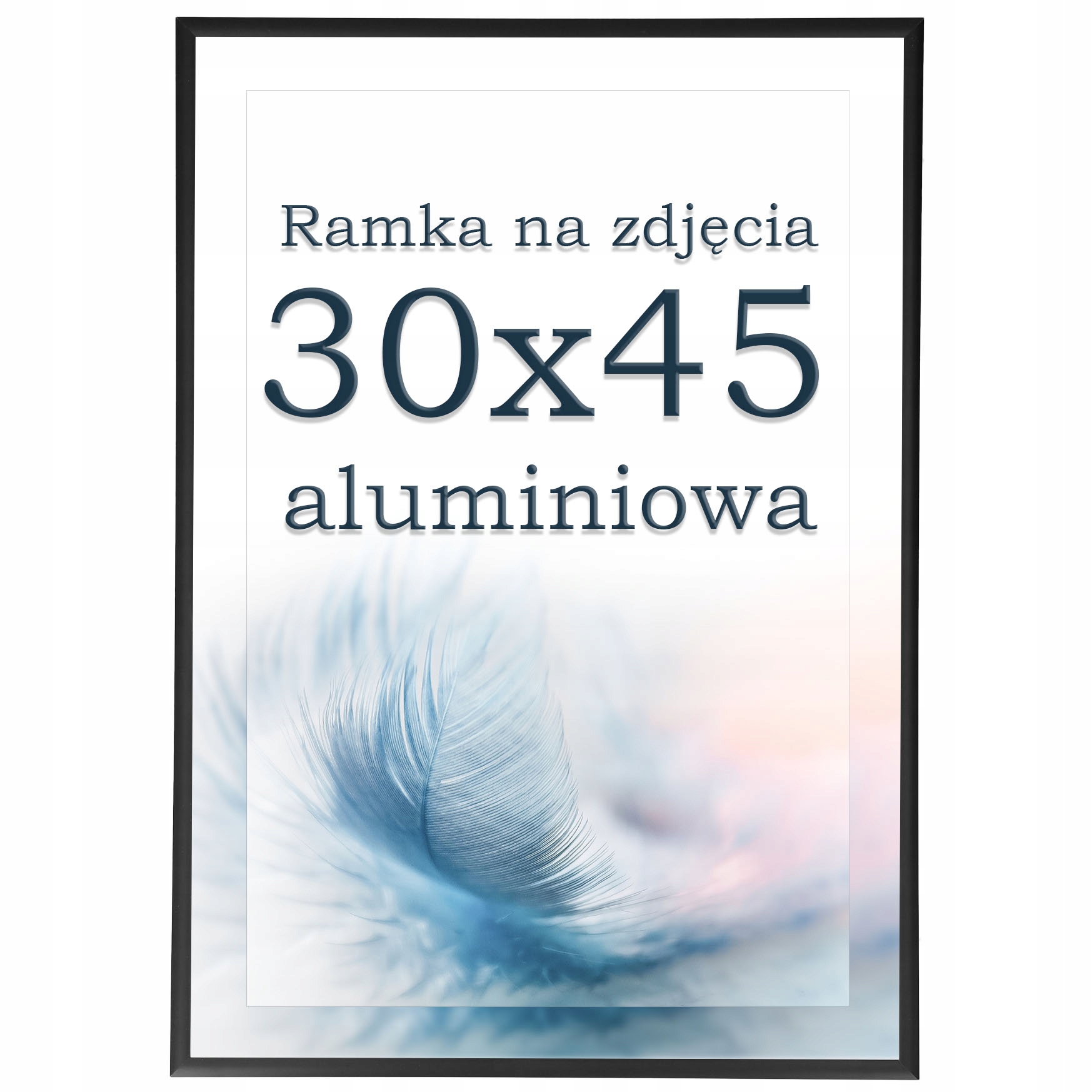 

Ramka na zdjęcia 30x45 aluminiowa czarna ramki