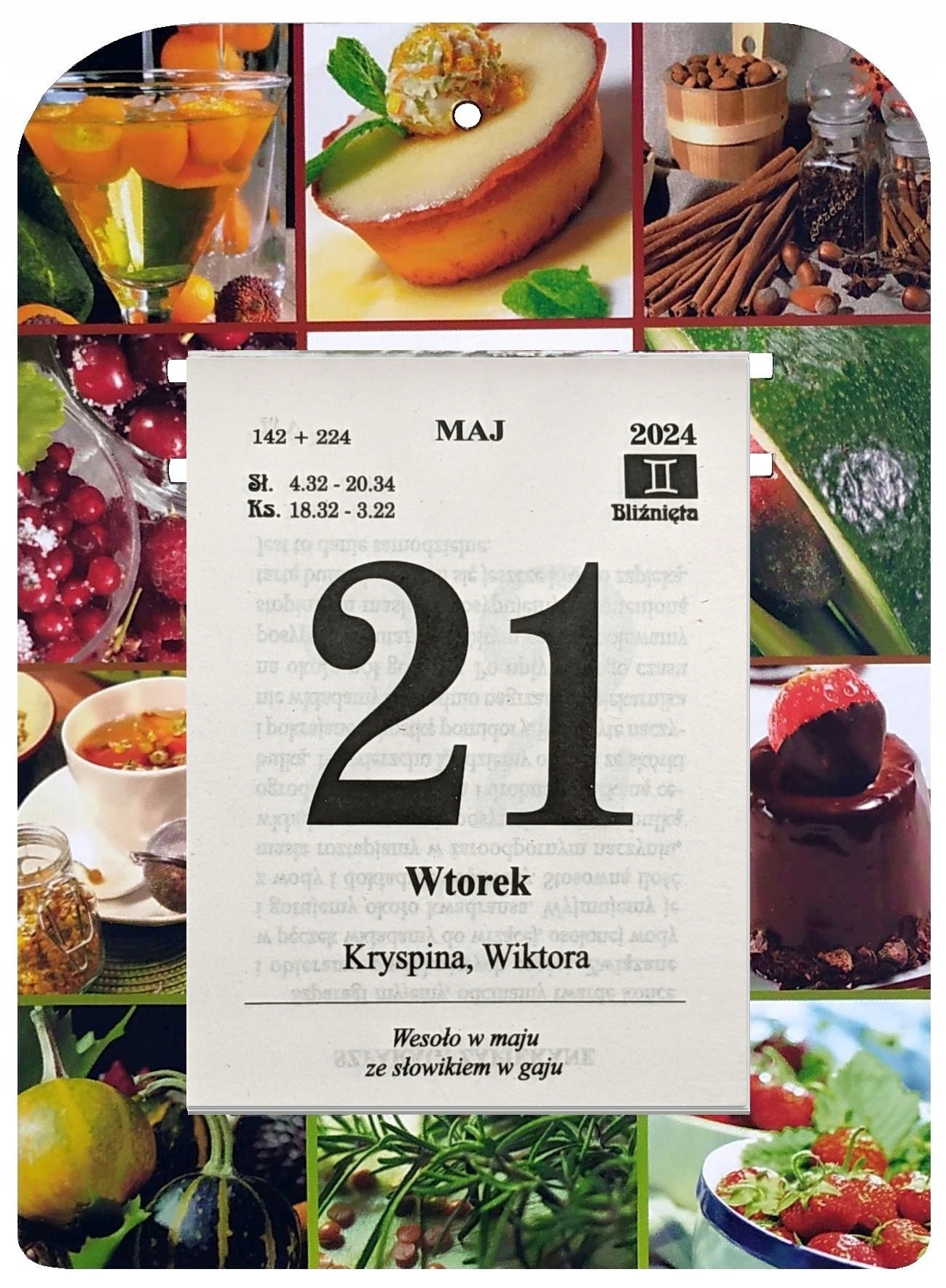 Kalendarz zdzierany 2026 Zdzierak Ścianka Podstawka