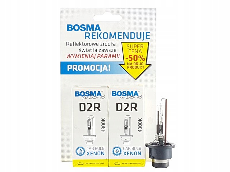 

Bosma Żarniki Xenon D2R 85V 35W 4300K 2SZT Duo
