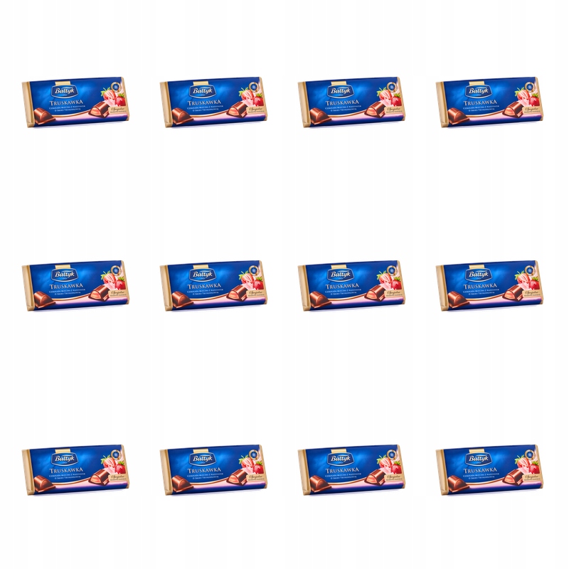 Bałtyk Czekolada nadziewana Truskawka 148g X12