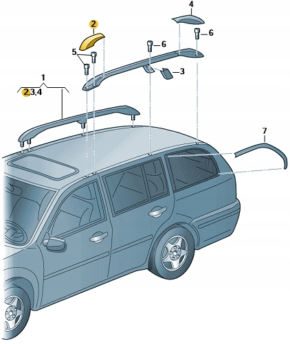NAKŁADKA RELINGU PRZÓD LEWY OCTAVIA II KOMBI Stan opakowania oryginalne