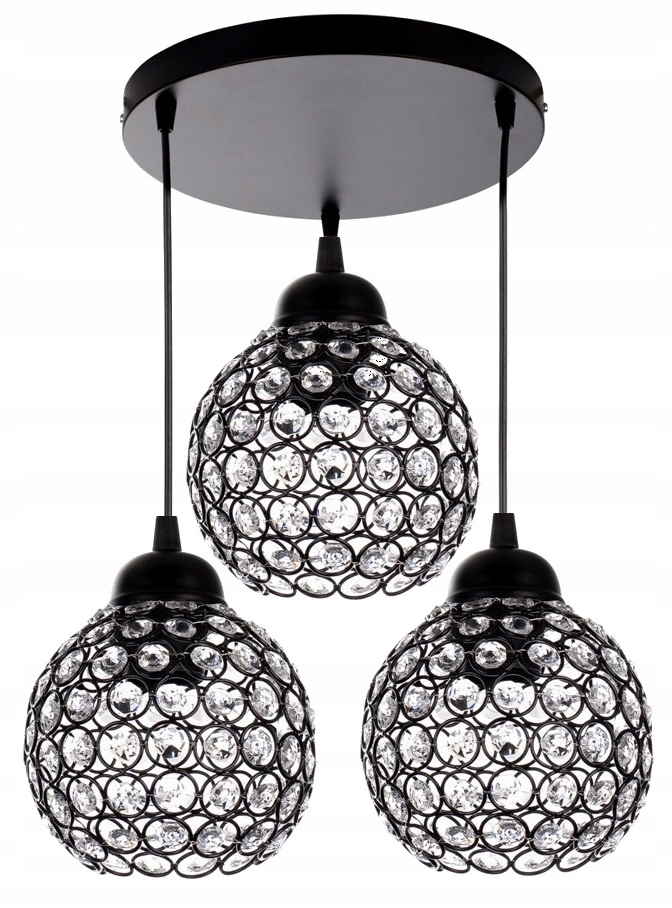 

Lampa Wisząca Sufitowa Żyrandol Plafon Led Szkło