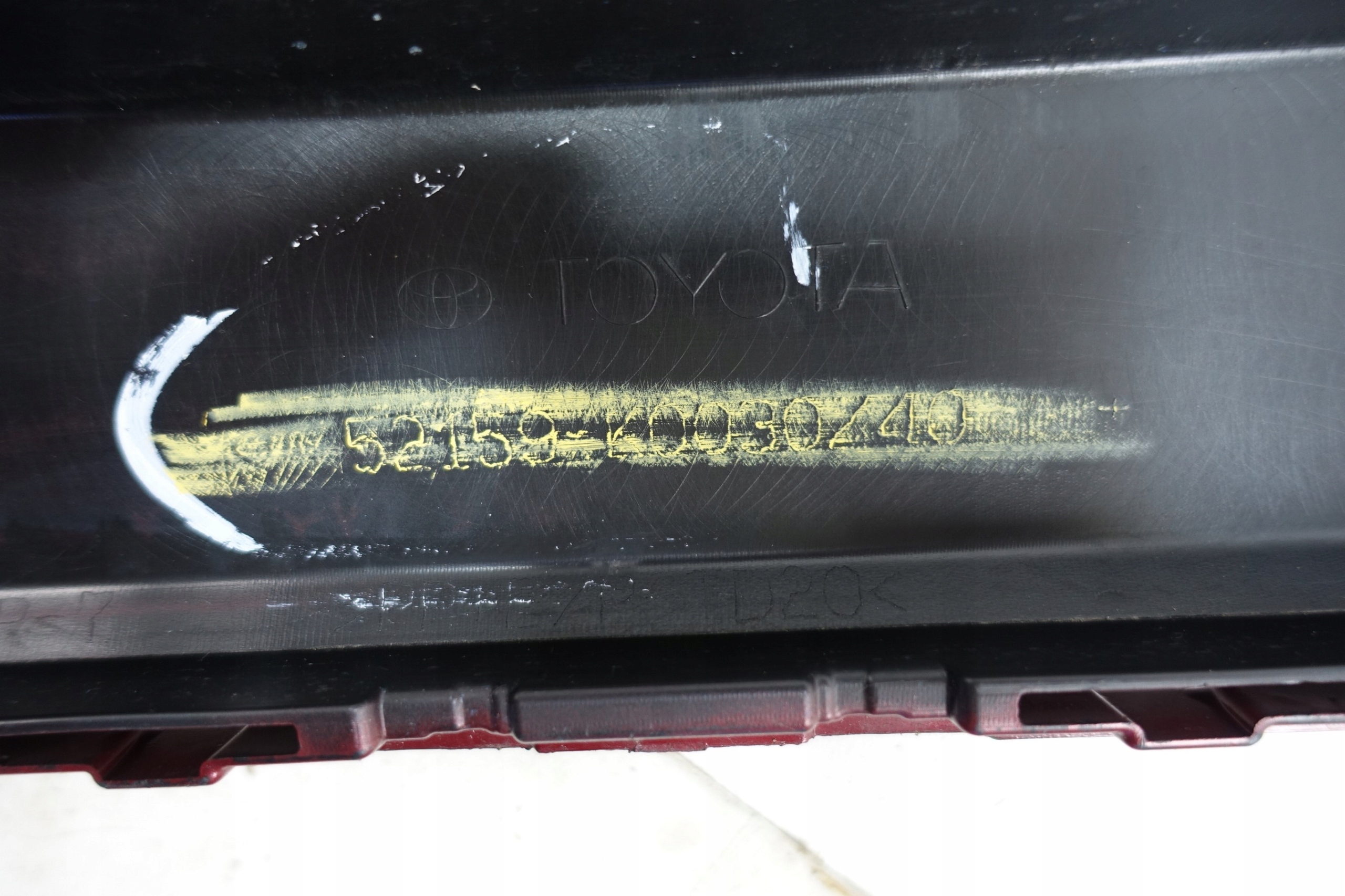 bumper rear part rear TOYOTA YARIS IV 2020