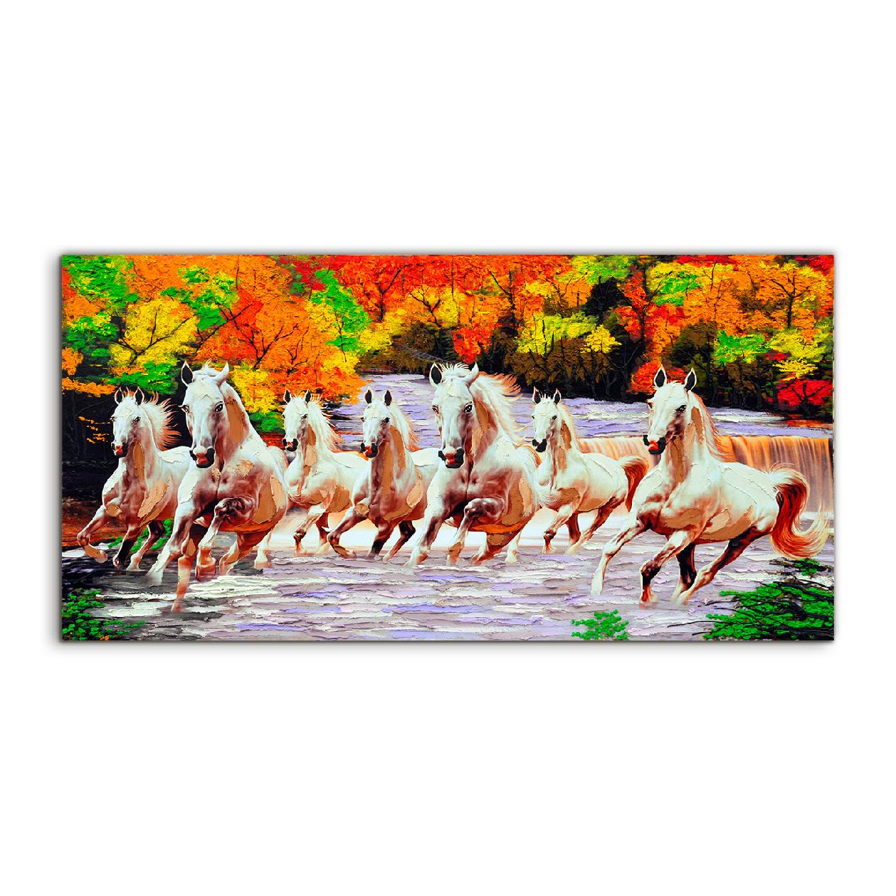 

Obraz akrylowy 100x50 wiszący Konie Jesień Drzewa