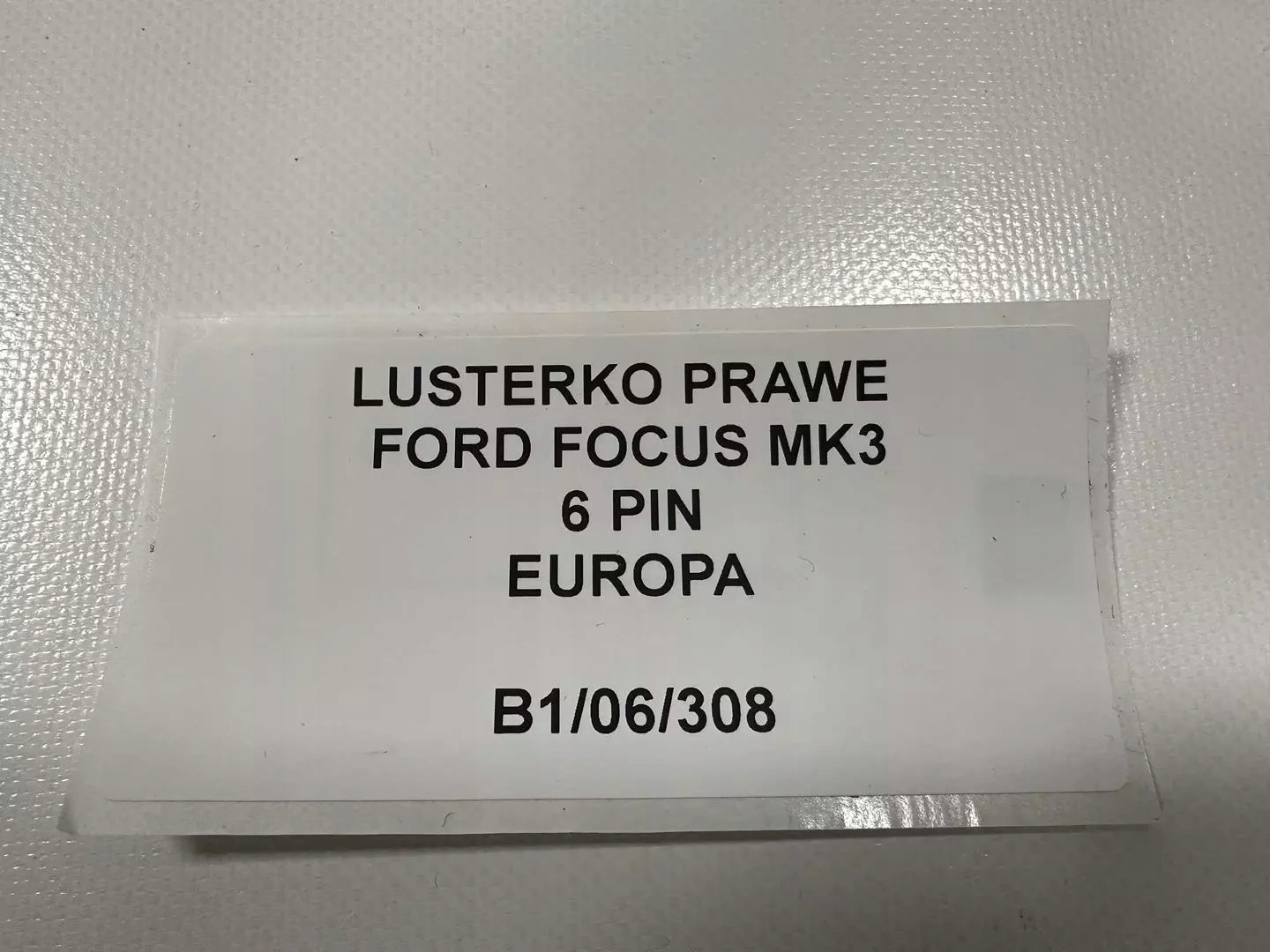 mirror right FORD FOCUS MK3 6 PIN EUROPA ORYG
